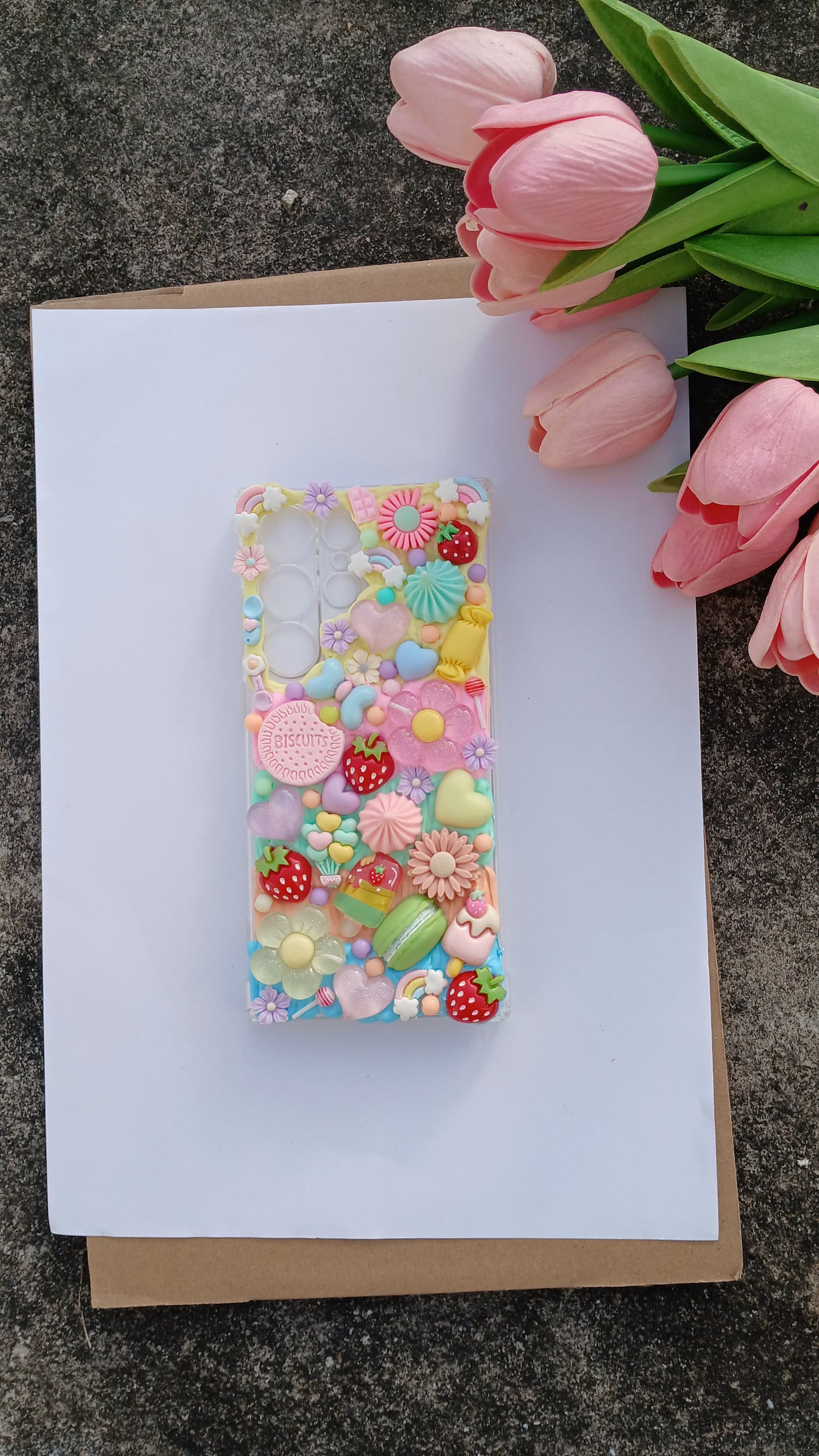 Candy Garden Delight Decoden Phone Case