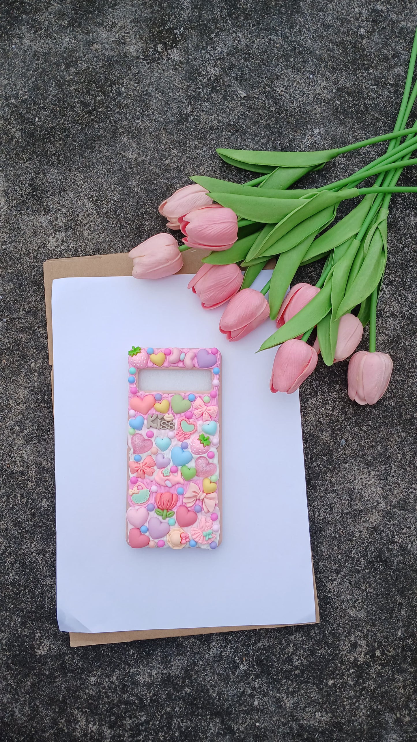 Candy Hearts Phone Case – Whimsical Sweet Charm Series
