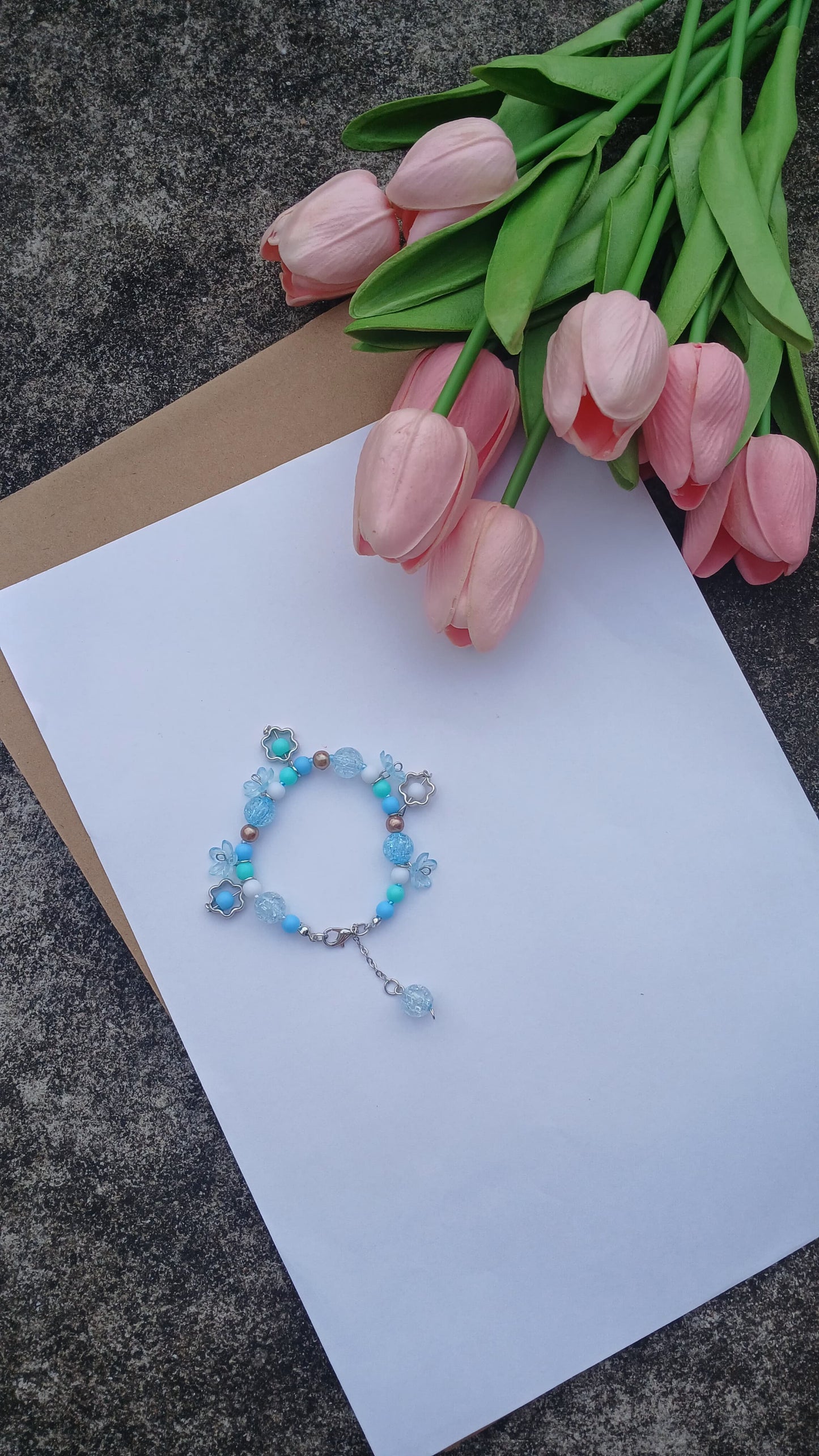 Blue Blossom Charm Bracelet