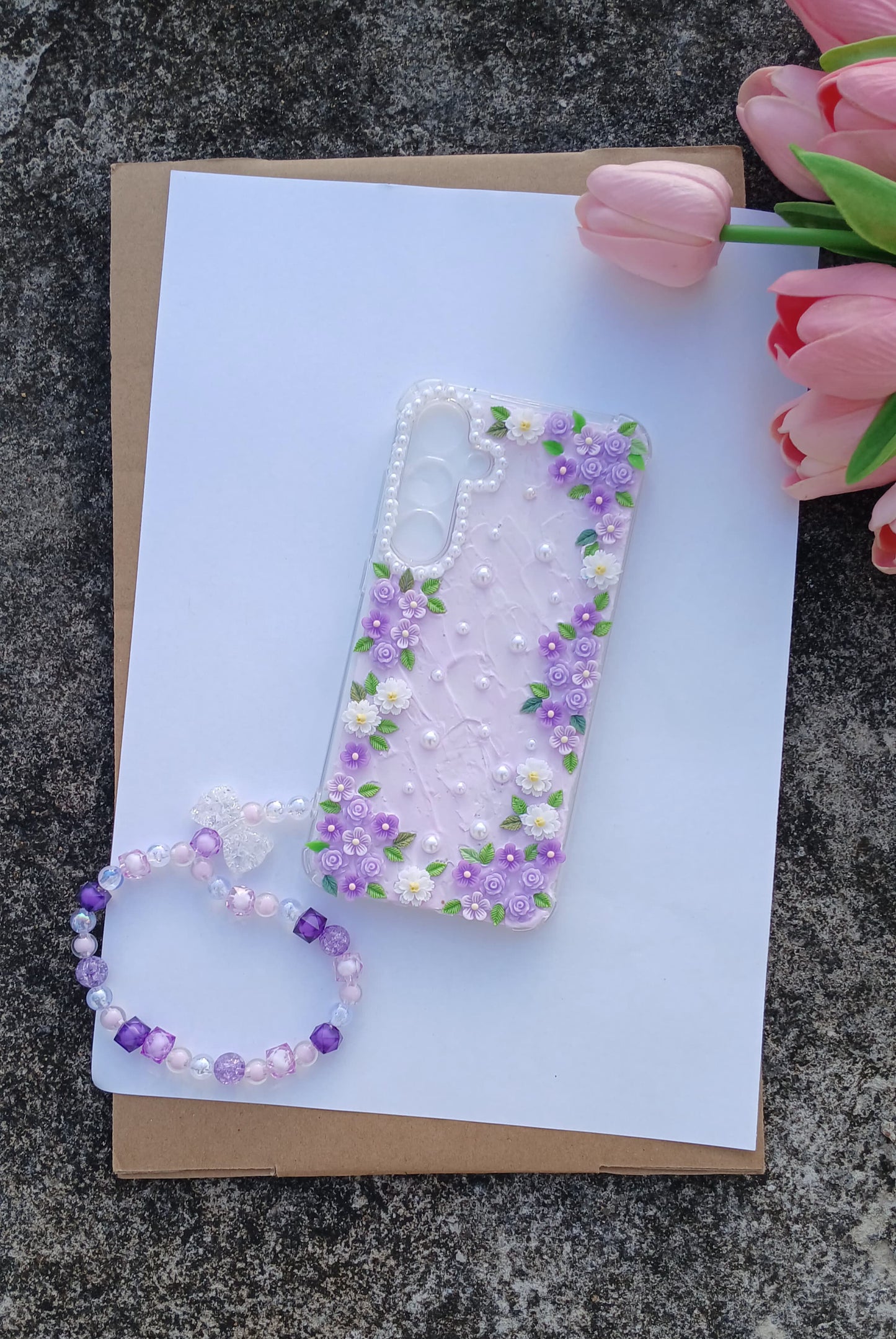 Lavender Bloom Pearl Case