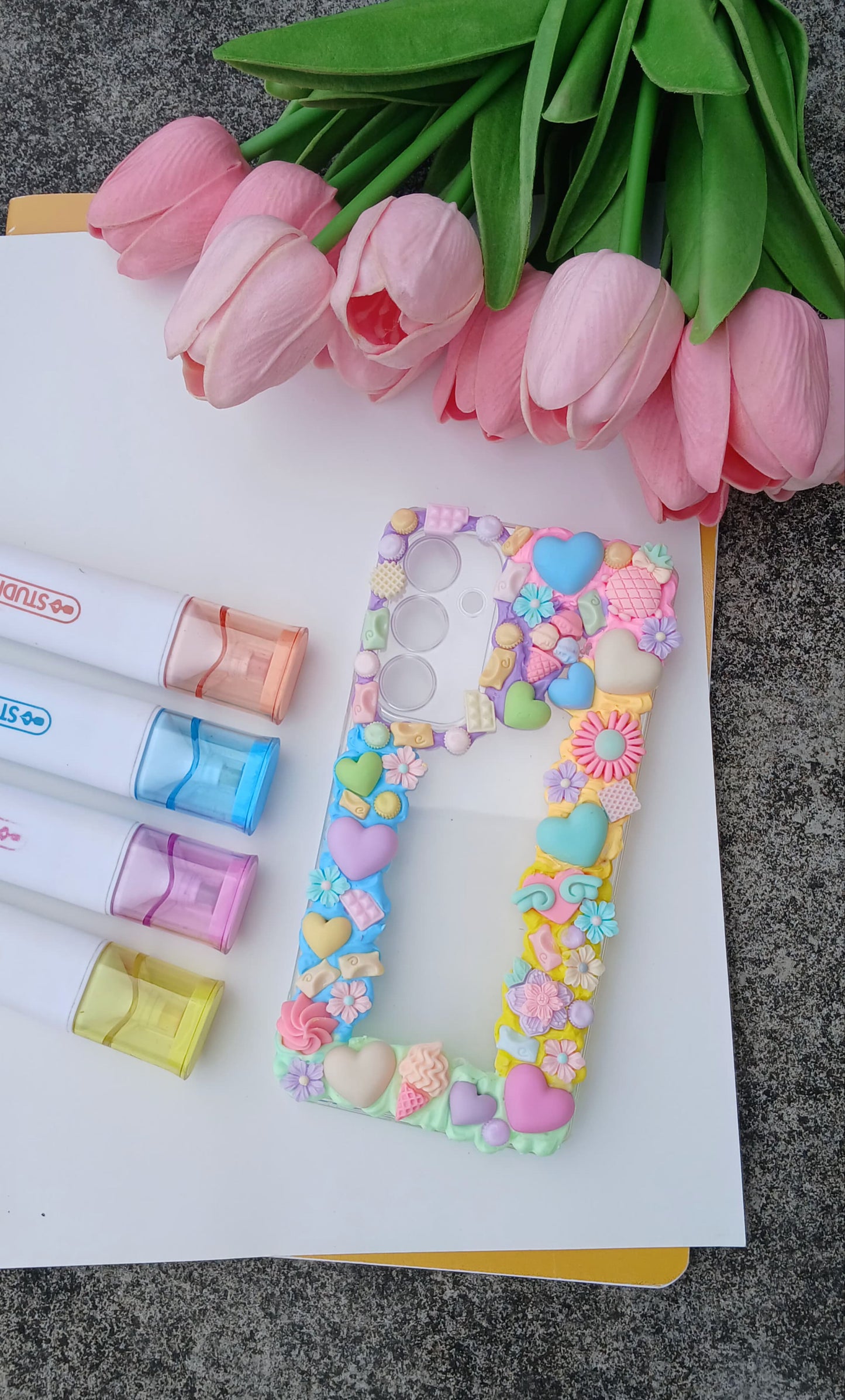 Sweetheart Candy Mix – Kawaii Chunky Charm Phone Case