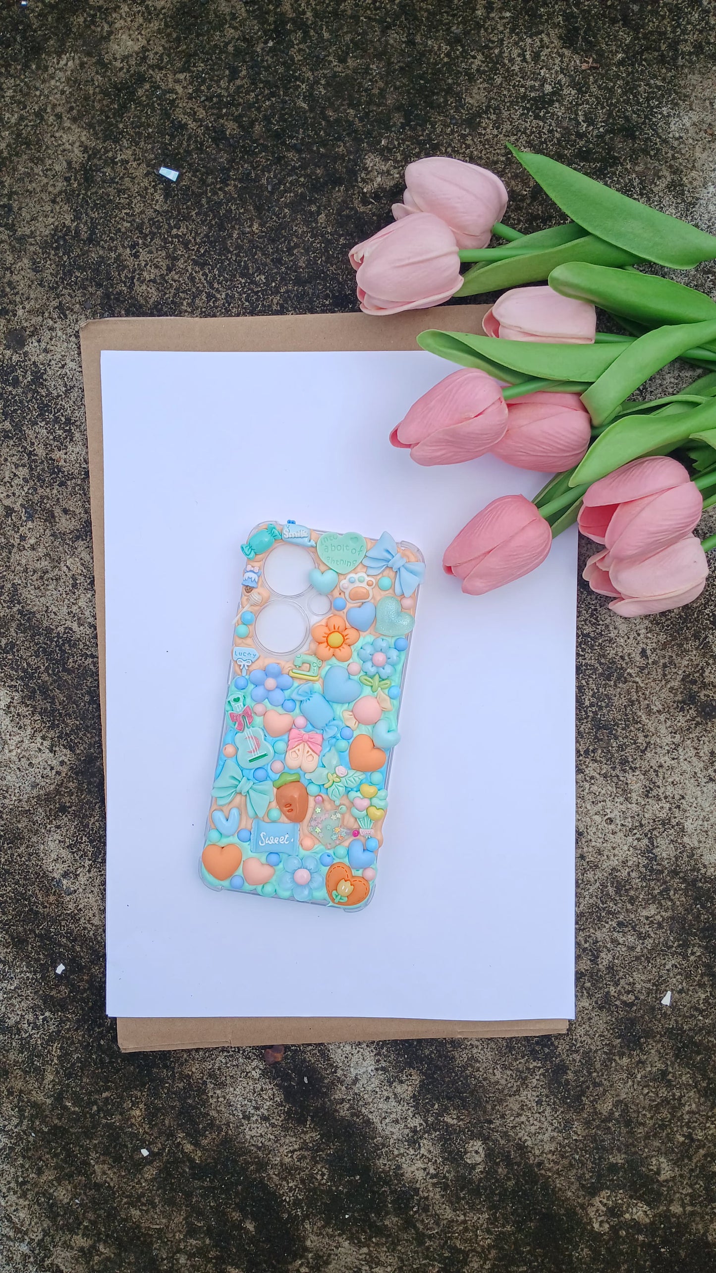 Peachy Bloom Decoden Phone Case