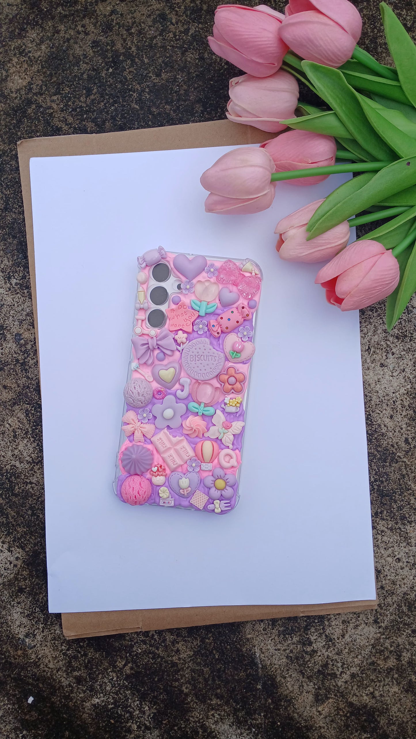 Lavender Whimsy Decoden Phone Case