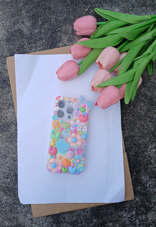 Pastel Candy Garden 3D Phone Case