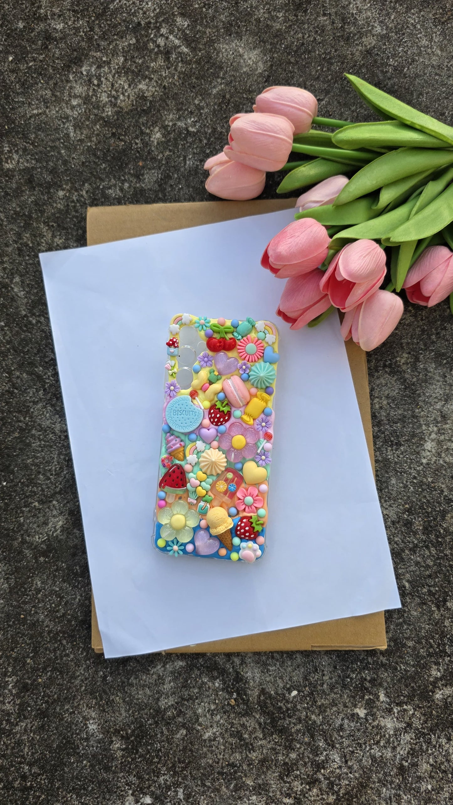 Rainbow Candy Garden Decoden Phone Case